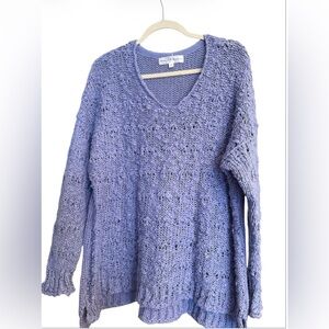 Chelsea & Theodore Perriwinkle Knit Sweater